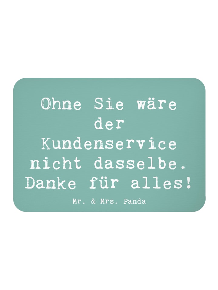 Magnet Spruch Kundendienstmitarbeiter Dankeschö... in Meeresbrise