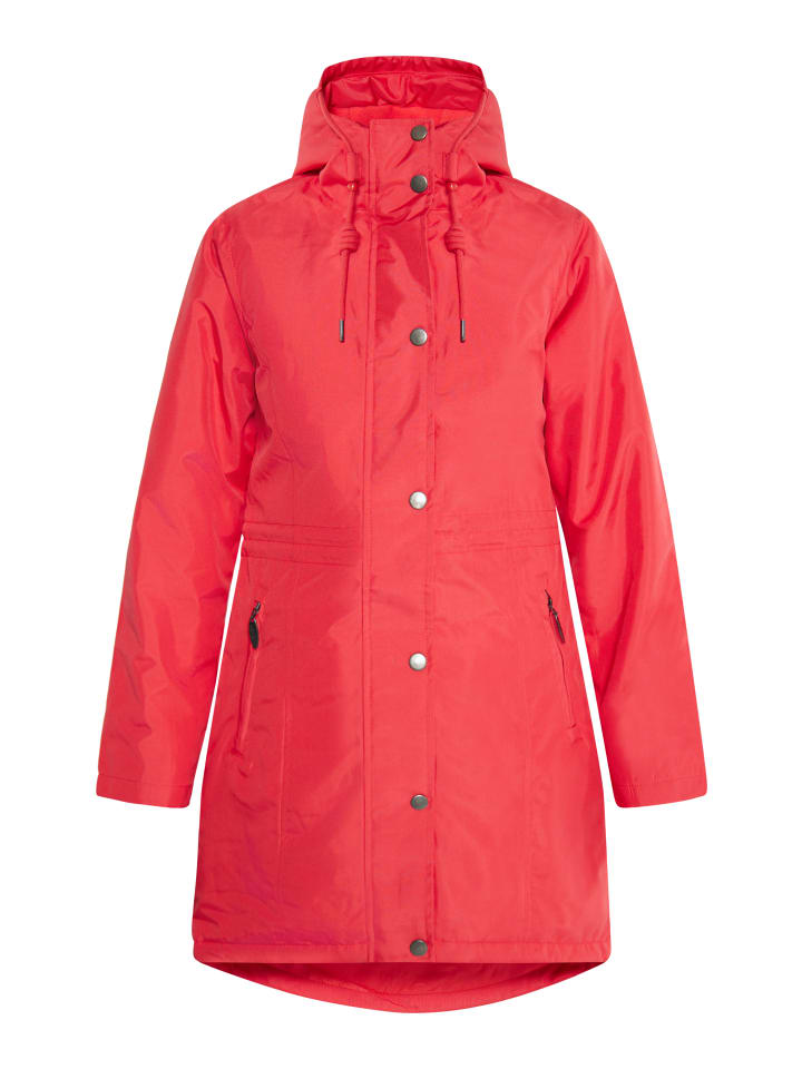 Damen Wattierter Kurzmantel in Rot