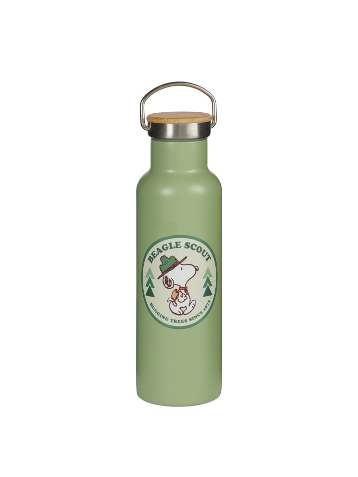 Butlers Trinkflasche PEANUTS in Olivgrün