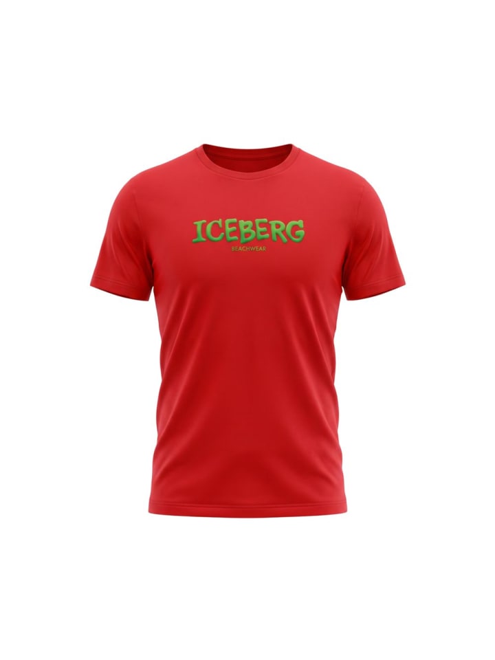 Grün Rot Baumwolle Herren T-Shirt