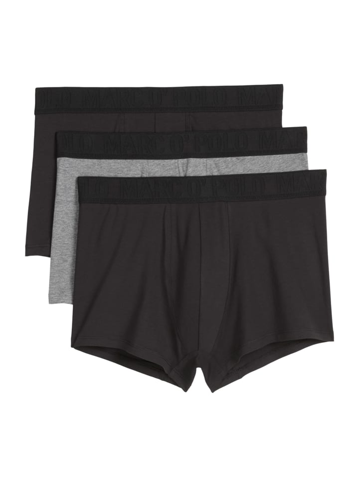 Retro Pants Trunk Essentials in black/nordic grey melange