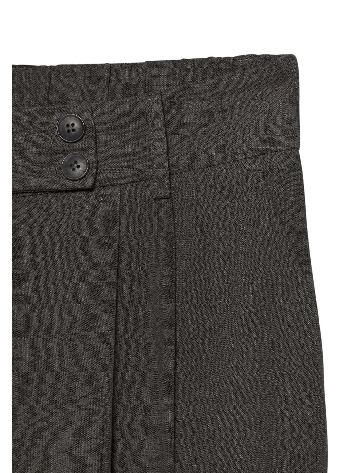 Bundfaltenhose in khaki