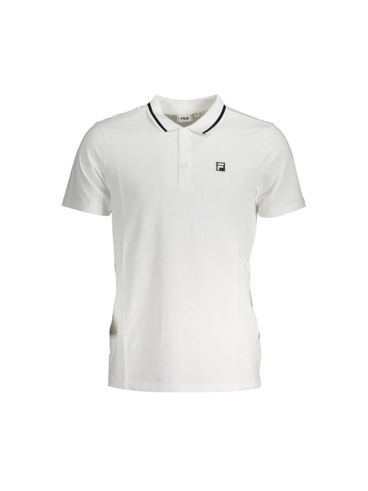 Weiß Baumwolle Herren Polo Hemd