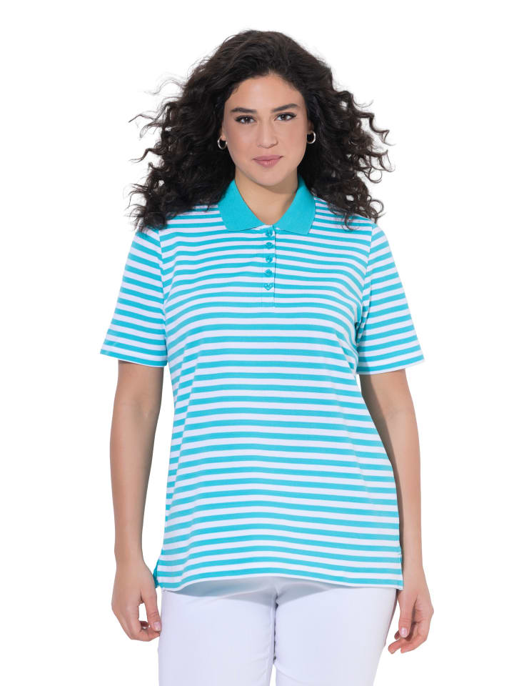 Poloshirt in tiefes aqua