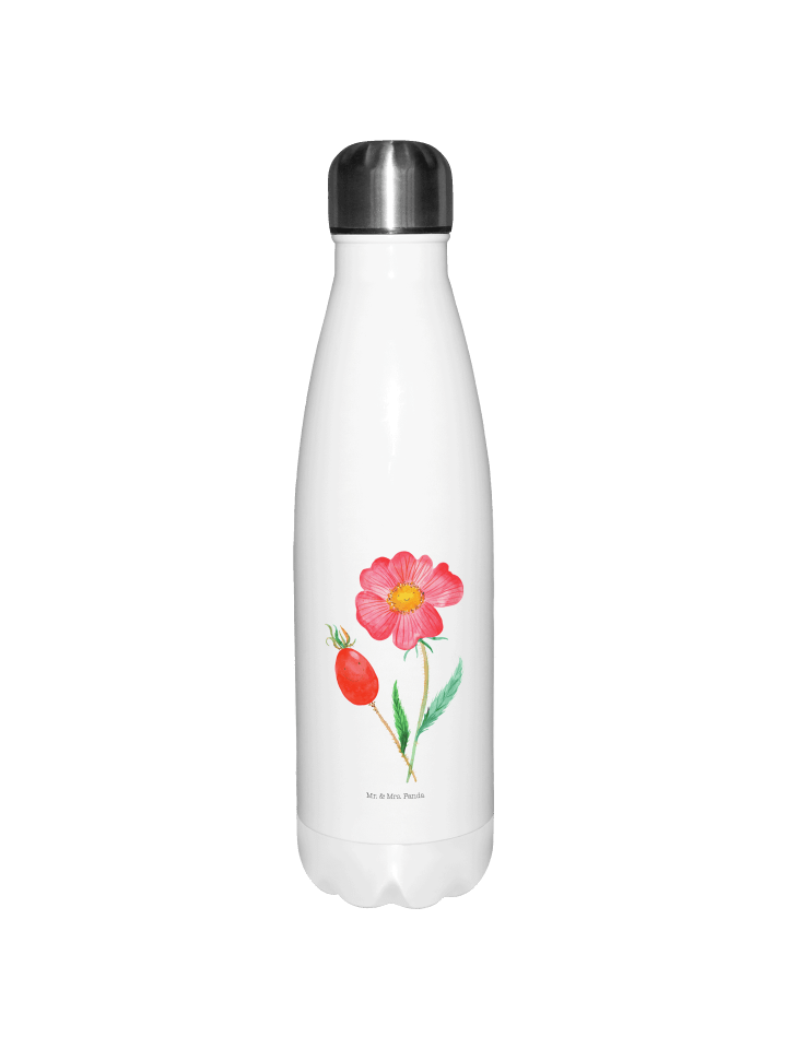 Thermoskanne Blume HageRundunge ohne Spruch in Weiß