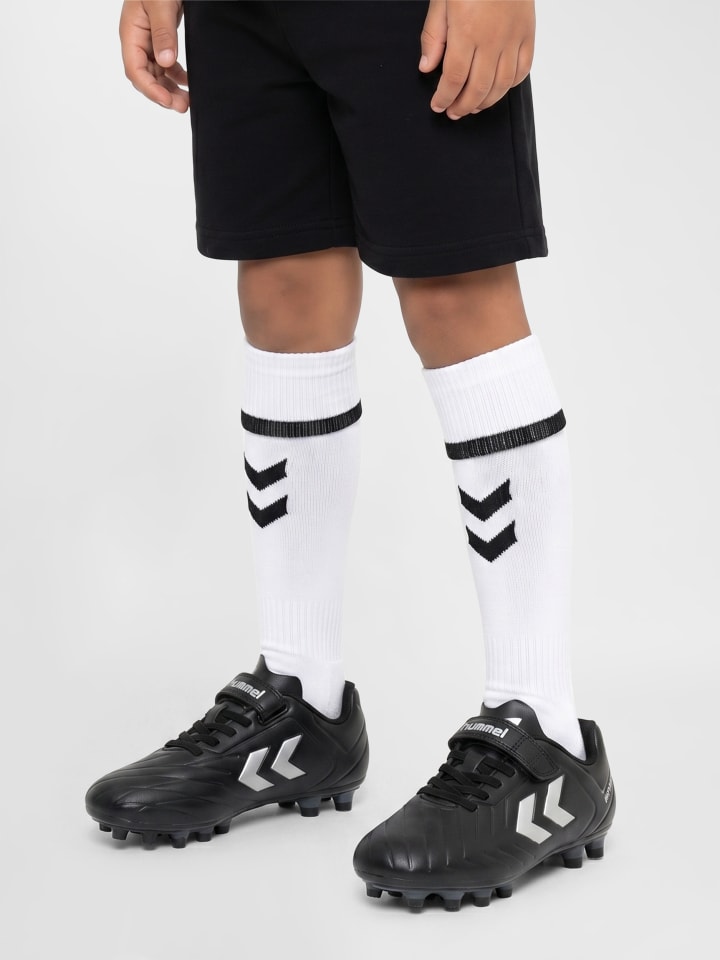 Klettverschluss Fußball Schuh Top Star Fußball Kinder in BLACK