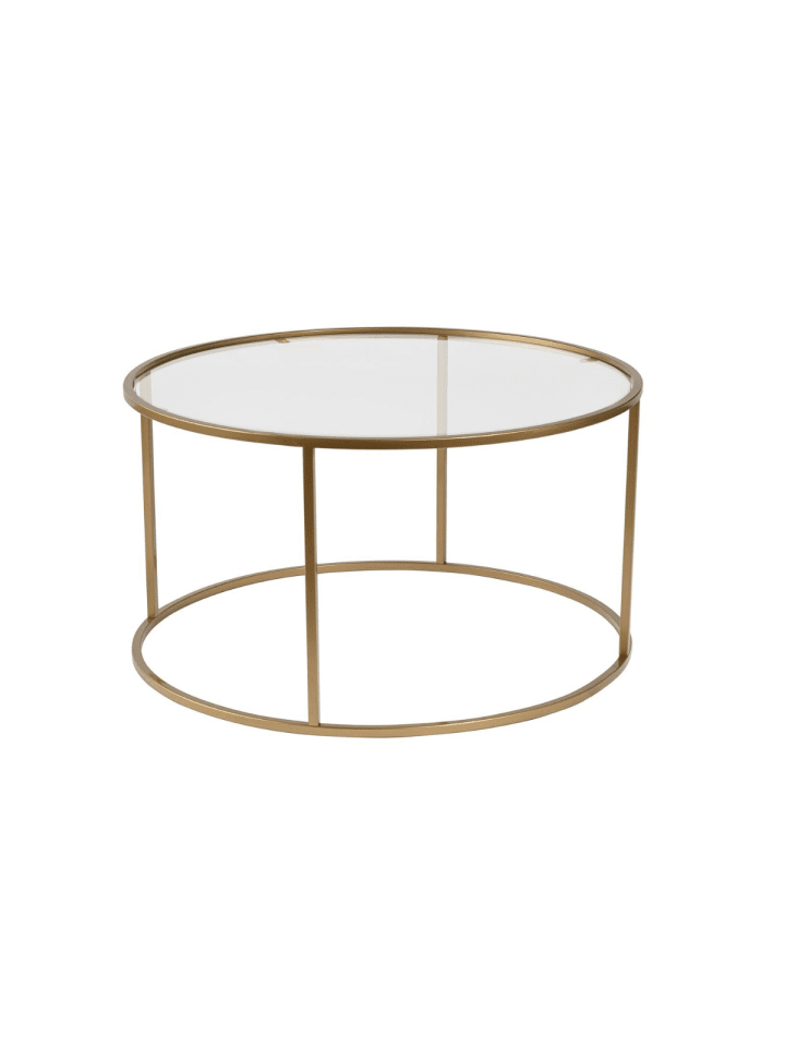 Couchtisch AURUM in Golden - (W)80 x (H)43 x (L)80 cm