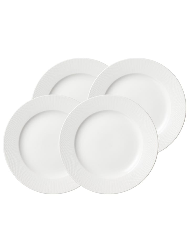 4er Set Speiseteller Saphir in Weiß ø 26,5 cm