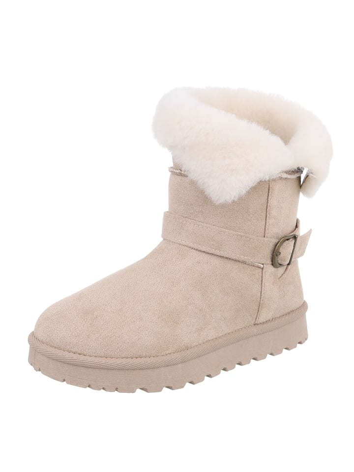 Stiefelette in Beige