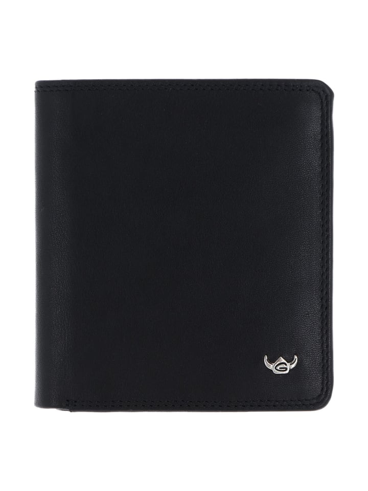 Polo Geldbörse RFID Schutz Leder 10.5 cm schwarz