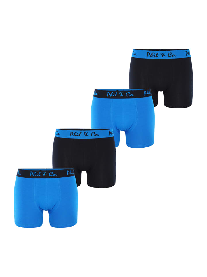 Retro Pants Jersey in schwarz-blau