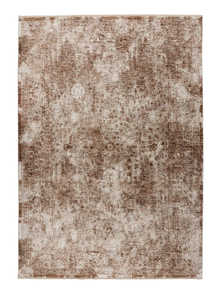 Kurzflor Teppich Alma 263 in Pfirsich
