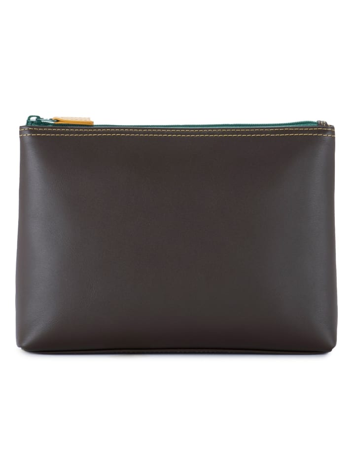 Kosmetiktasche Leder 21 cm bosco