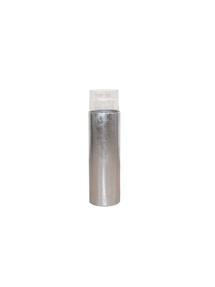 Bodenwindlicht, 81 cm hoch Edda in silber