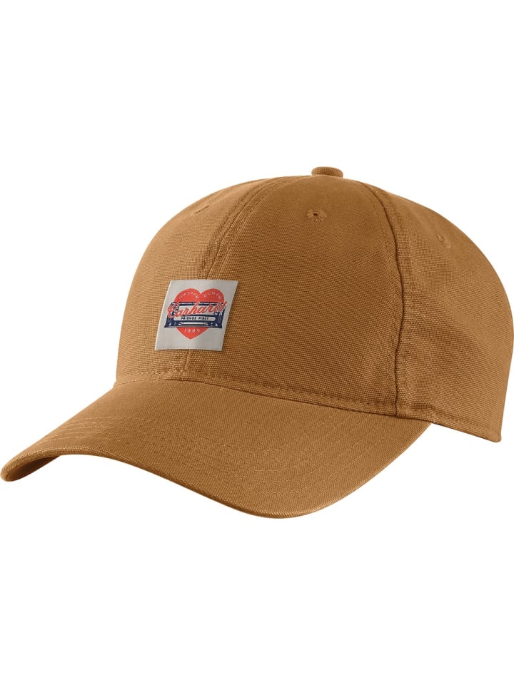 Cap "Heart Patch Canvas Cap" in Braun