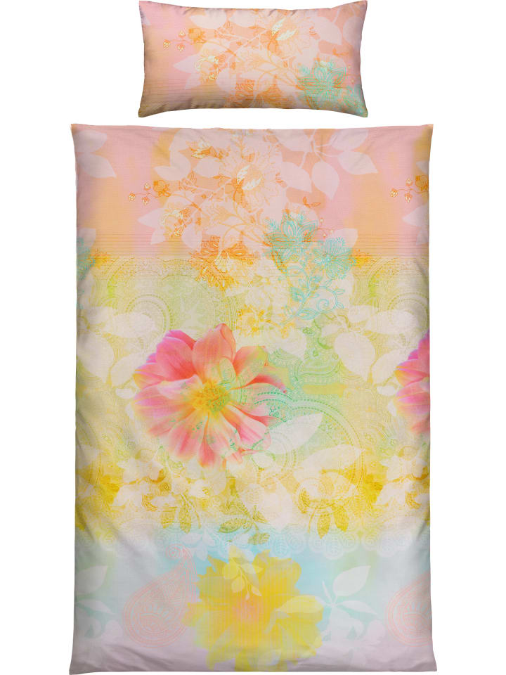 Mako-Satin Bettwäsche in bunt