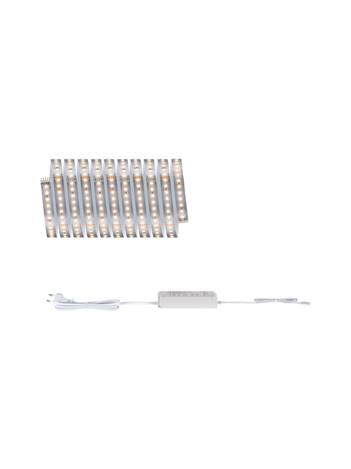 MaxLED 1000 Basisset 3m Warmweiß IP20 2700K 22W 230/24V 48VA Silber
