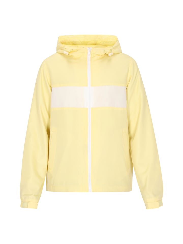Herren Jacke in Hellgelb Weiss