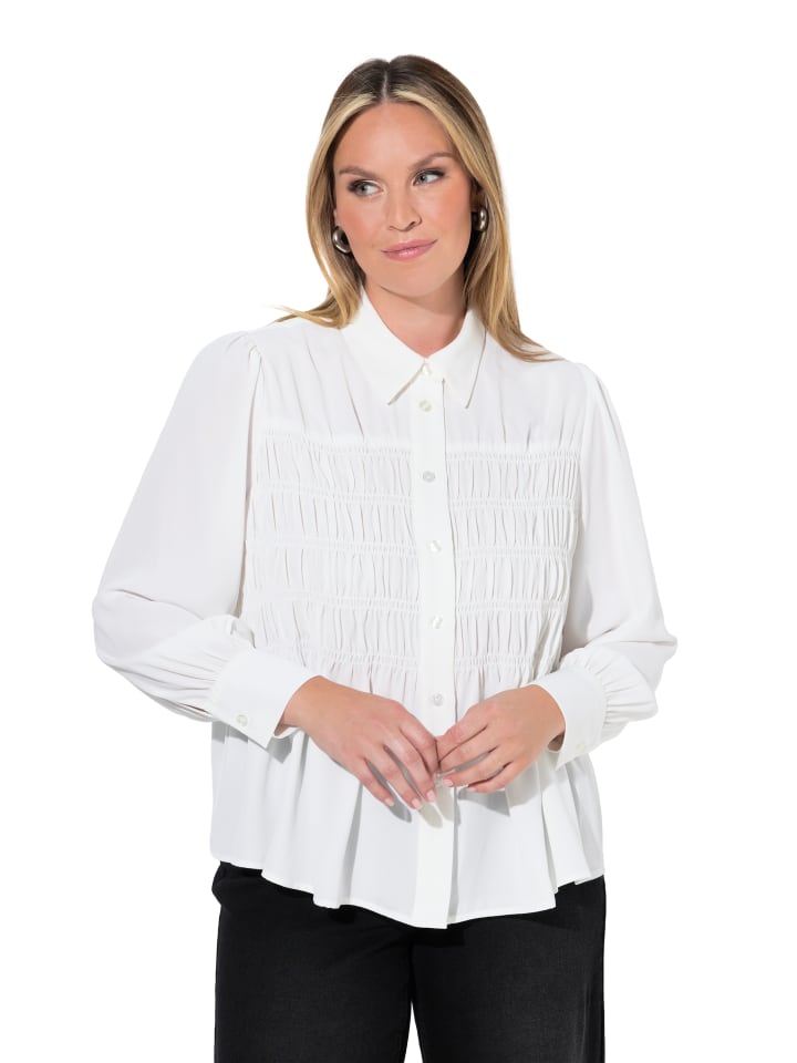 Bluse in schneeweiß