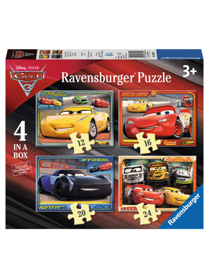 4 in 1 Kinder Puzzle Box | Disney Cars | Ravensburger