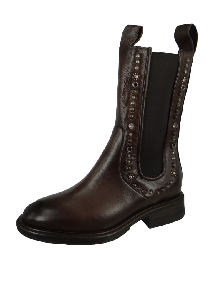 Stiefeletten Flower braun