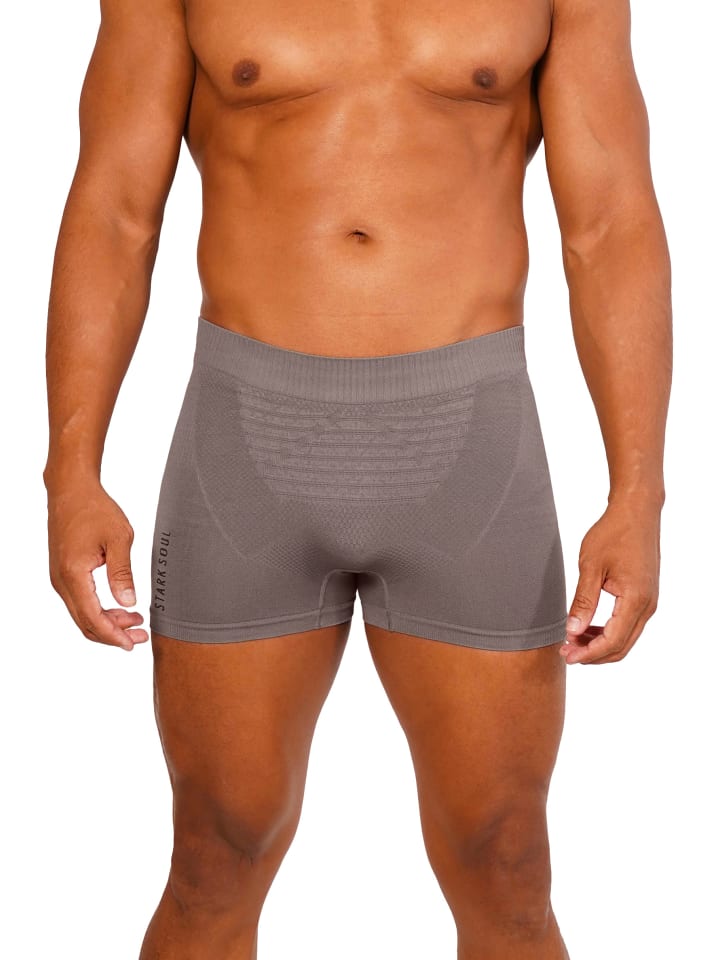 Sport Boxershorts PERFORMANCE Seamless Sportunterwäsche in grau