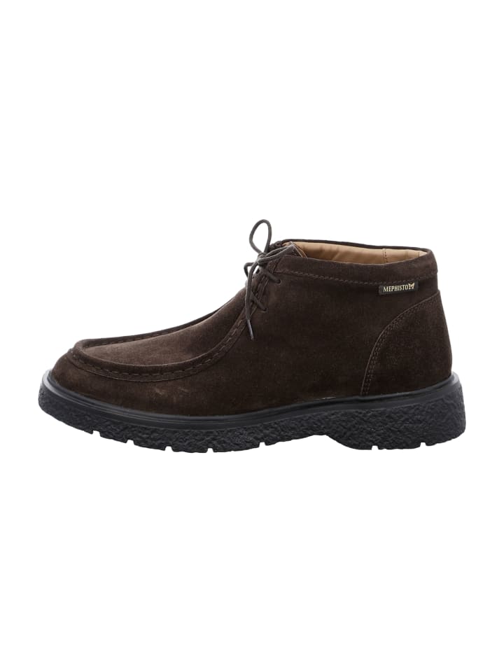 Schnürstiefeletten in Braun