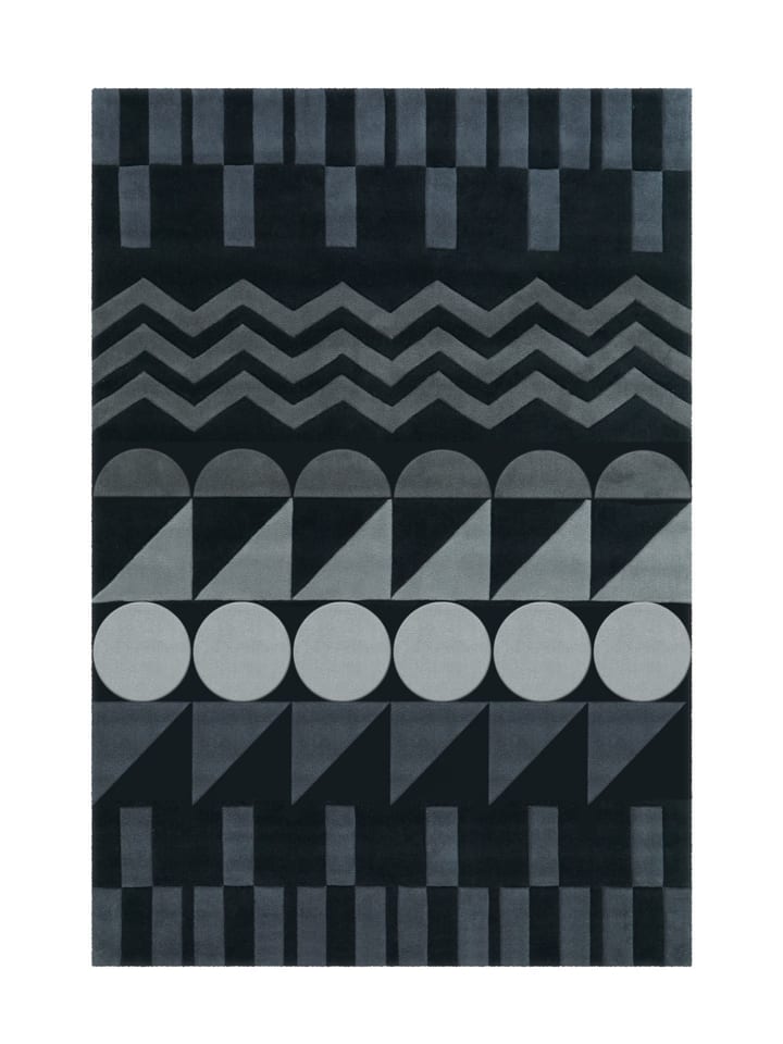 Wohnzimmer Teppich – Kurzflorteppich Spirit 3120 in anthrazit - rechteckig