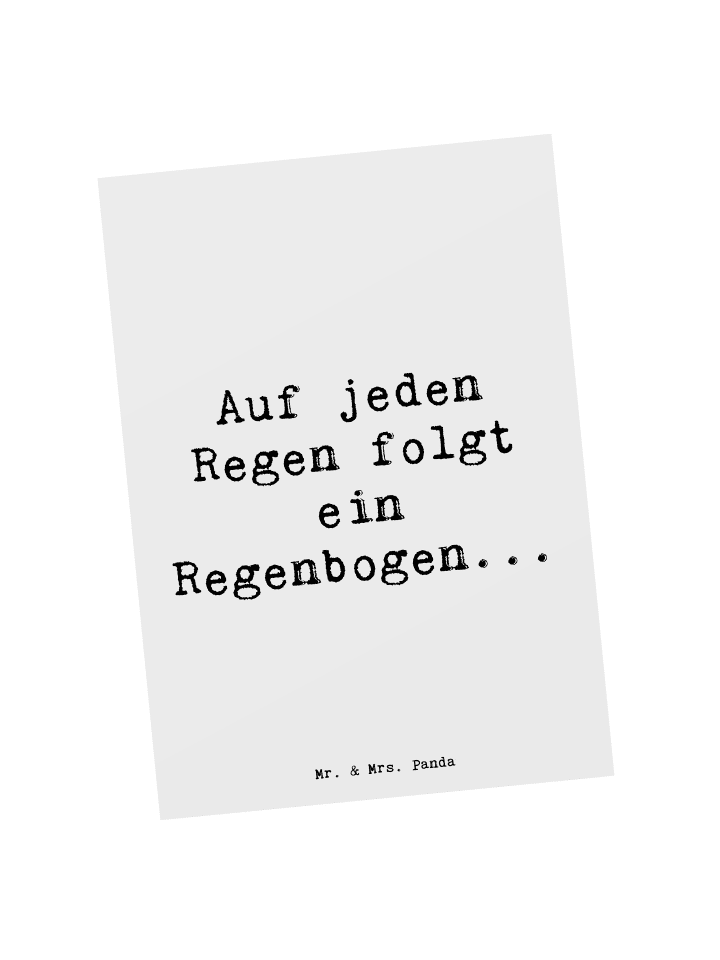Postkarte Spruch Mit Enttäuschungen umgehen mit... in Weiß