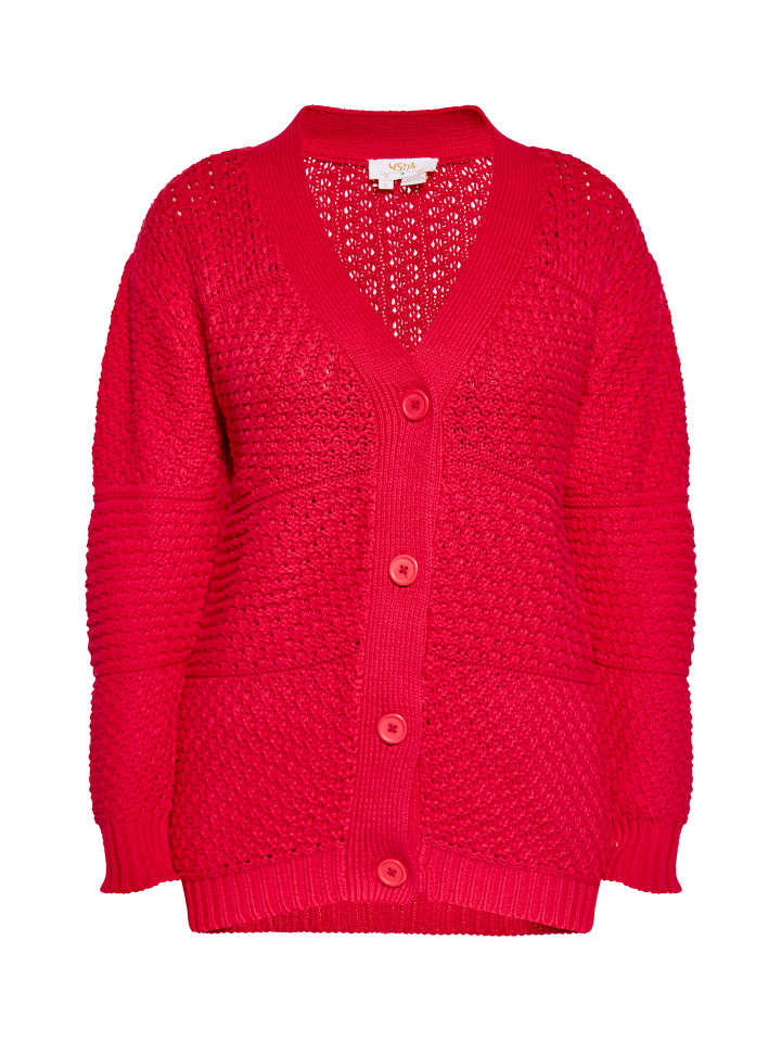 Damen Strickjacke in Rot