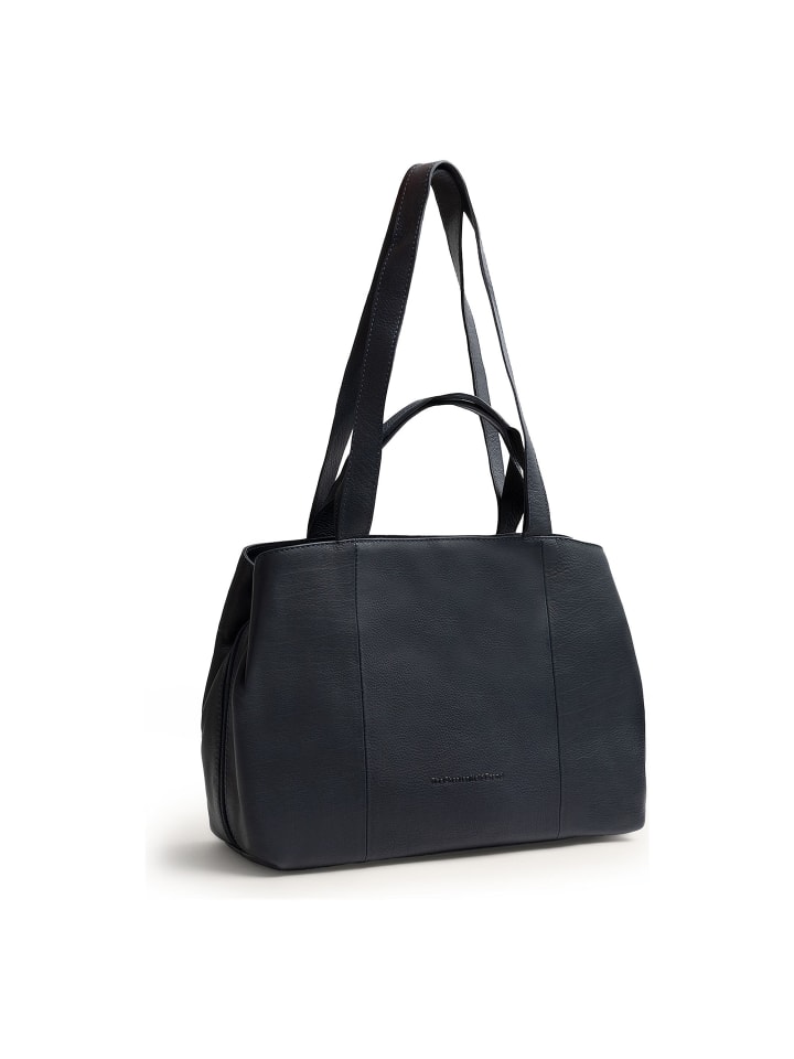 Nerissa Handtasche Leder 32 cm navy