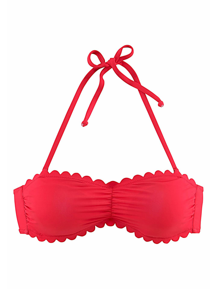 Bandeau-Bikini-Top in rot