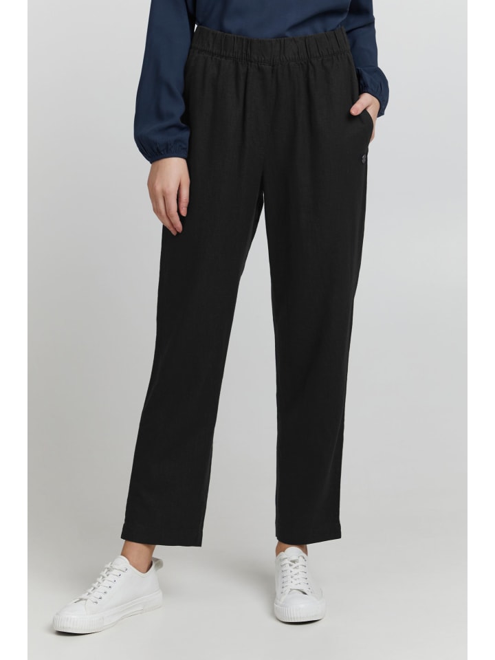 Leinenhose OXAlfa in Schwarz