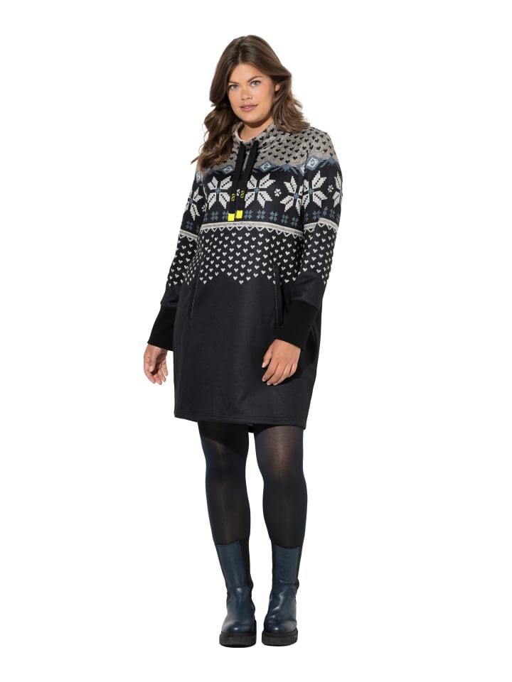 Midikleid in graphit