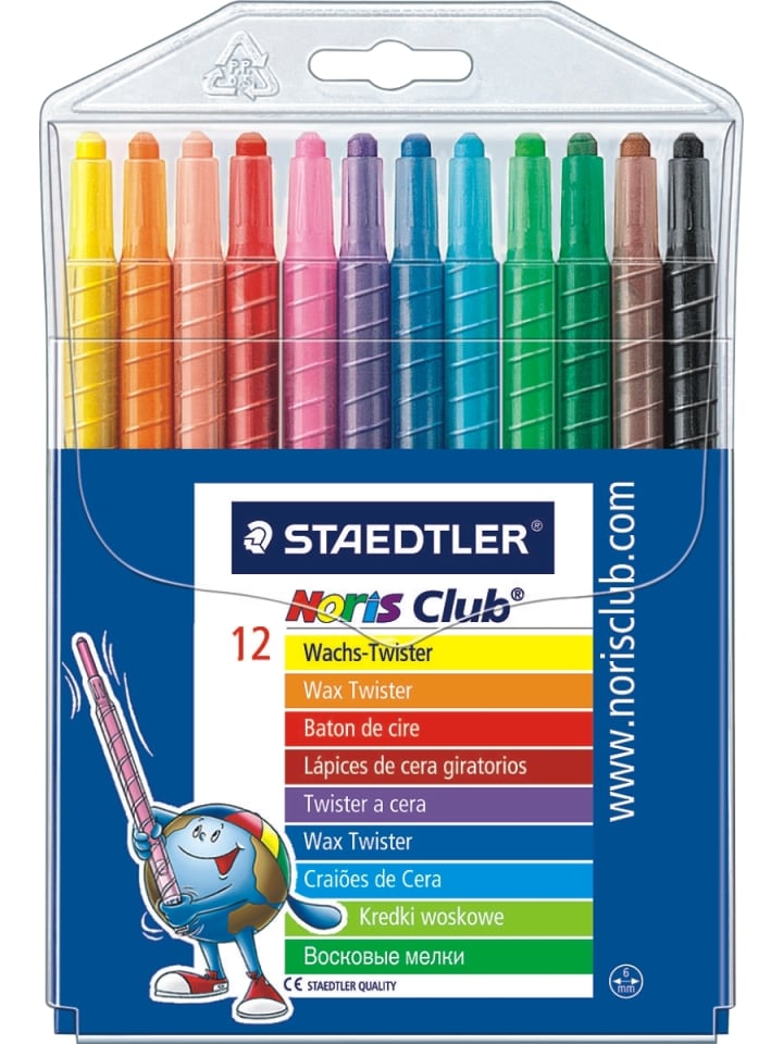 Wachs-Twister Noris Club Packung mit 12 Stück