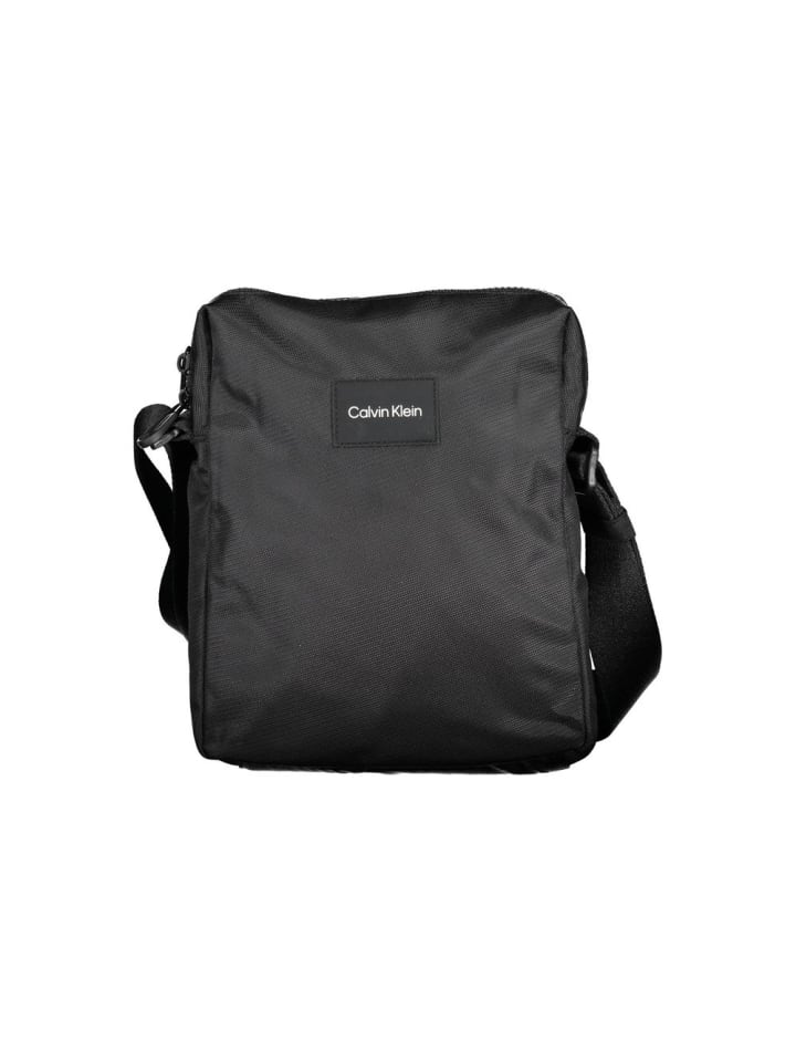 Schwarz Polyester Herren Schulter Tasche