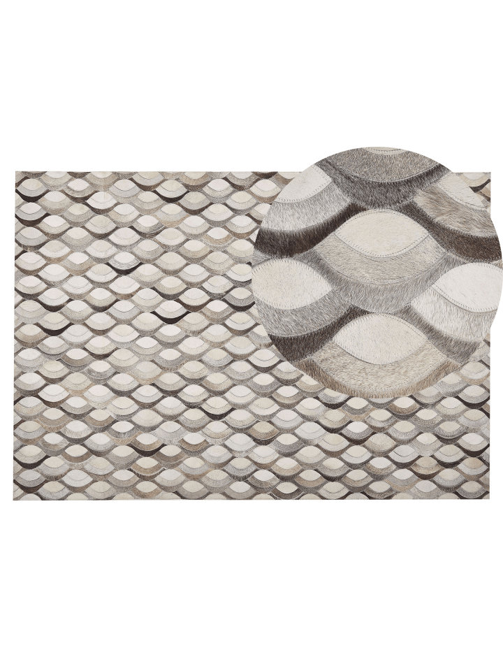 Patchwork KIRCA in Braun/Beige - (W) 140 x (H) 1 x (L) 200 cm