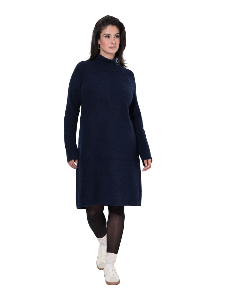 Midikleid in tintenblau