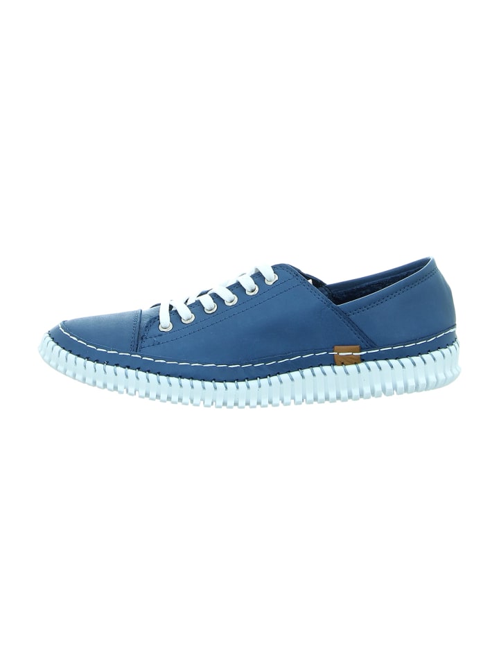 Mokassins Schnürschuhe in Blau
