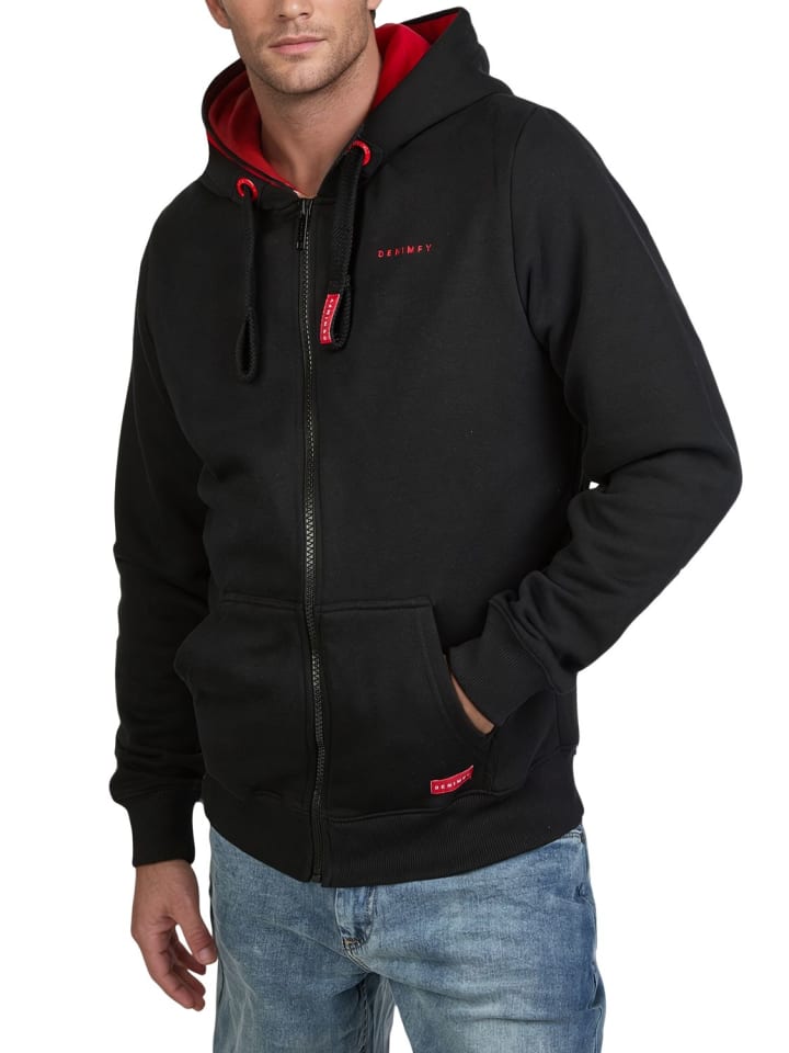 Sweatjacke DFLeo in Schwarz