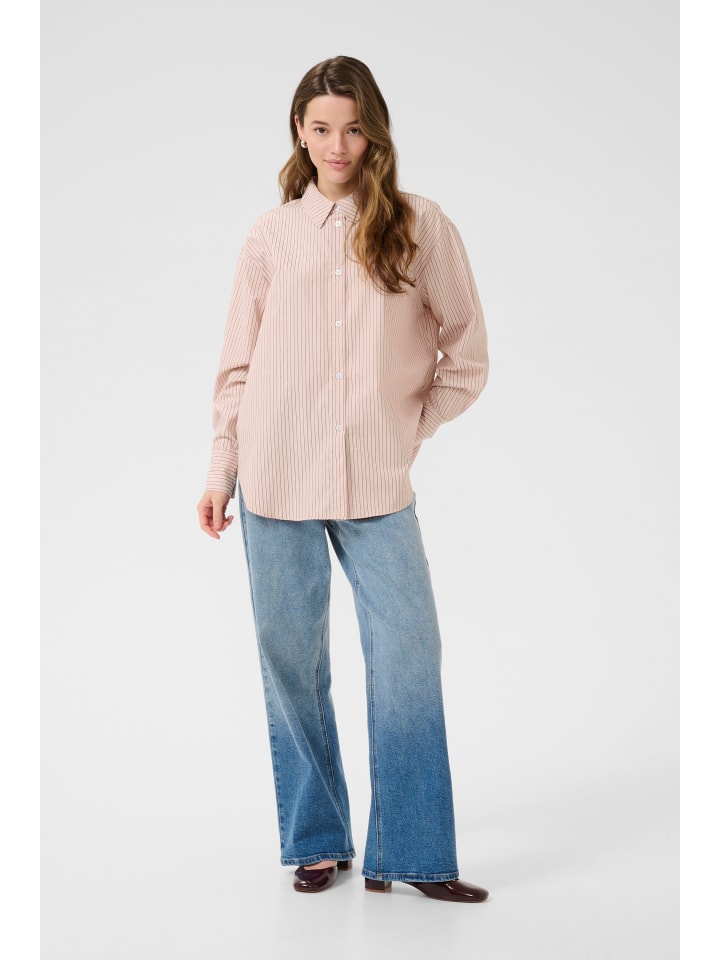 Langarm - Hemd KAvictoria Loose fit in Lotus Stripe