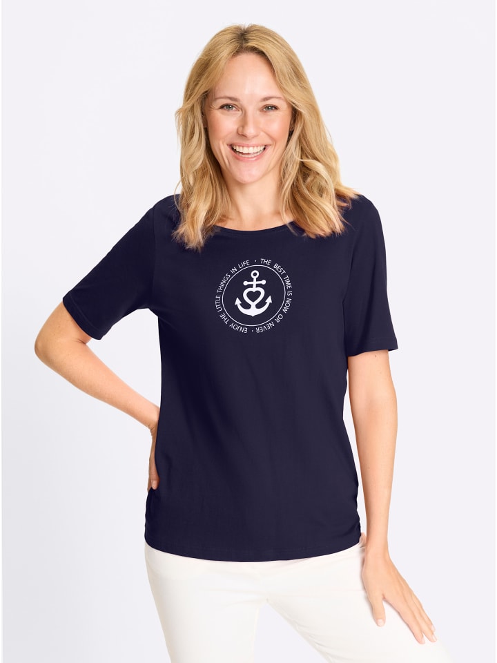 Kurzarm-Shirt in marine