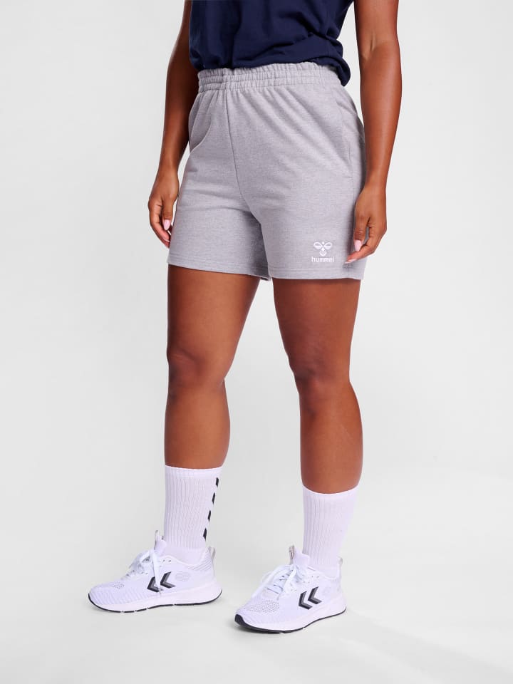 Verstellbare Taille Kurze Hose Hmlgo Damen in GREY MELANGE