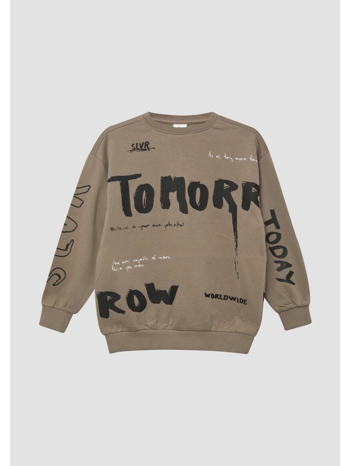 Sweatshirt in 96D2_helles olivgrün