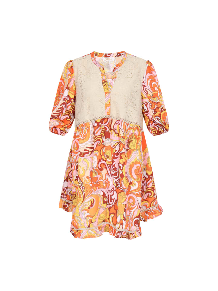 Women Dress in yellow multicolor
