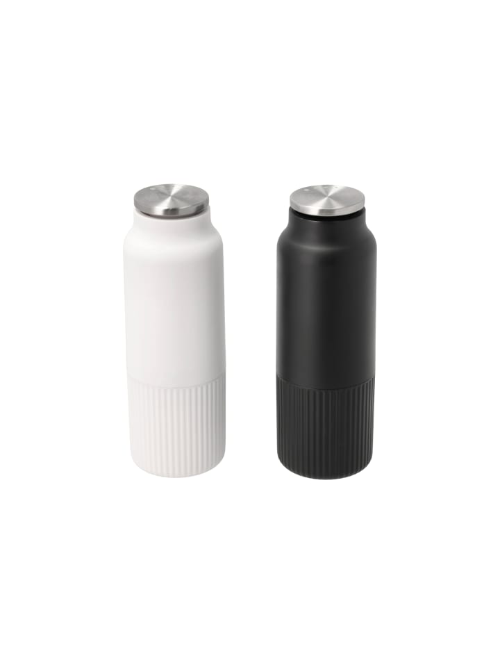 Salz und Pfeffermühle-Set in Schwarz/Weiss