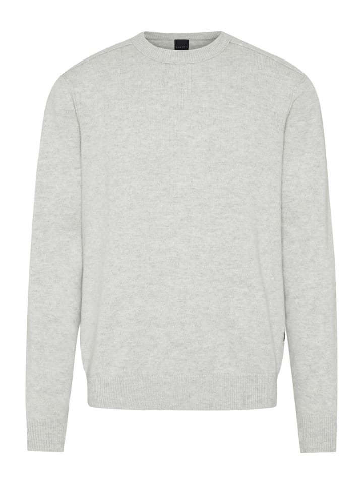 Pullover Rundhals in hellgrau