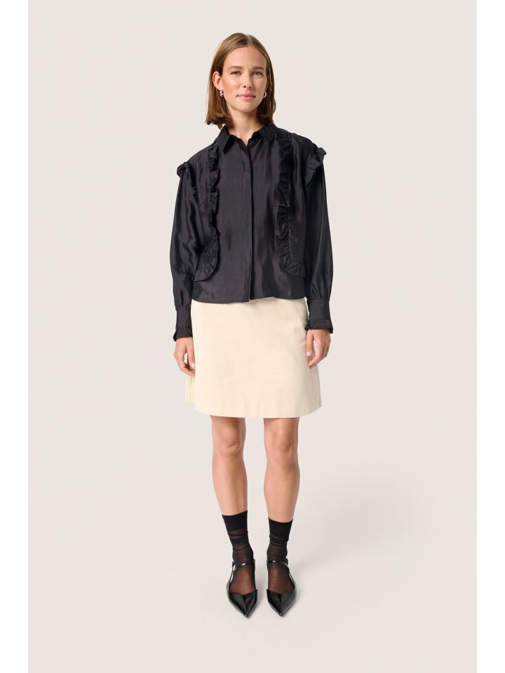 Langarm - Hemd SLKarolina Gerade Passform in Black