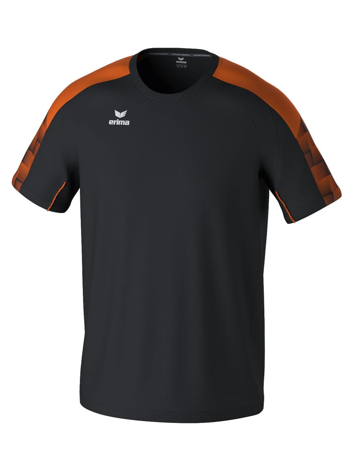 Kinder T-Shirt in schwarz/orange