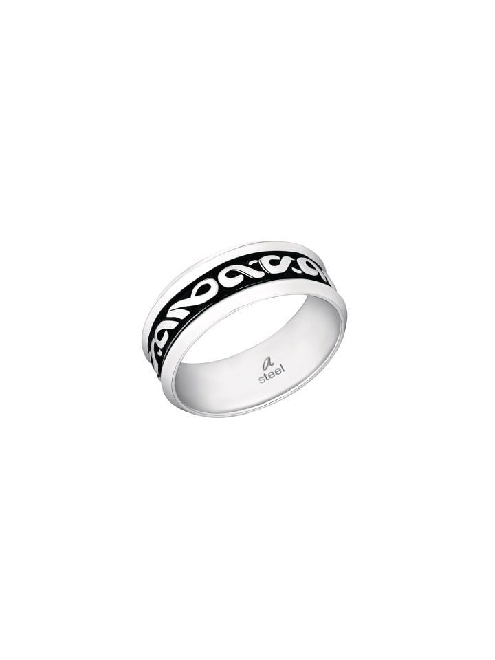 Ring Edelstahl in Silber